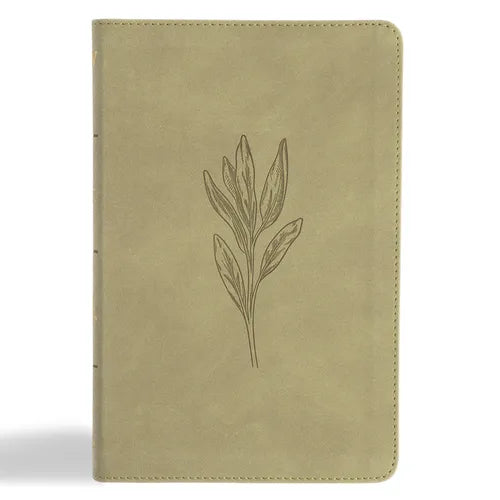 KJV Thinline Bible, Sage Suedesoft Leathertouch - Imitation Leather