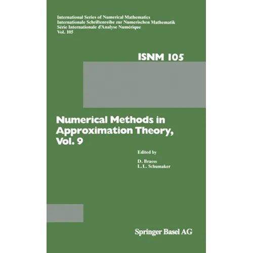 Numerical Methods in Approximation Theory: Numerische Methoden Der Approximationstheorie - Hardcover