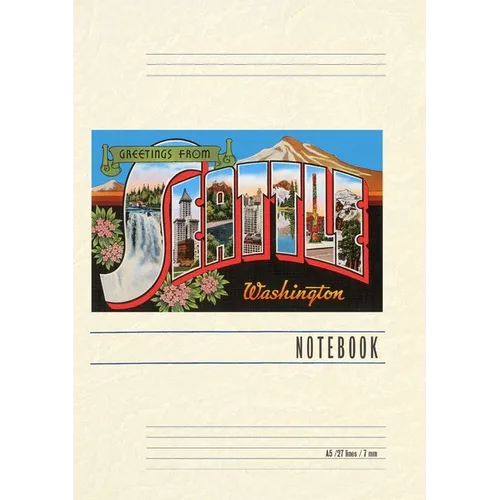 Vintage Lined Notebook Greetings from Seattle