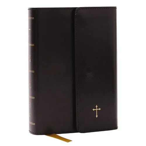 KJV Holy Bible: Compact with 43,000 Cross References, Black Leatherflex with Flap, Red Letter, Comfort Print: King James Version - Imitation Leather