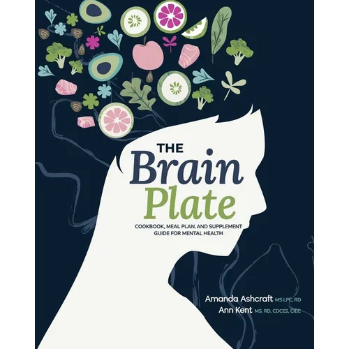 The Brain Plate: Cookbook, Meal Plan, and Supplement Guide for Mental Health - Paperback