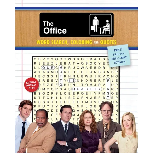 The Office Word Search, Coloring and Quotes: Plus Fill-In-The-Script Activity - Paperback