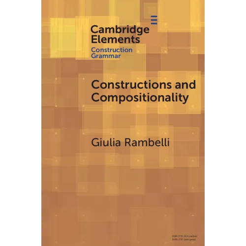 Constructions and Compositionality - Paperback