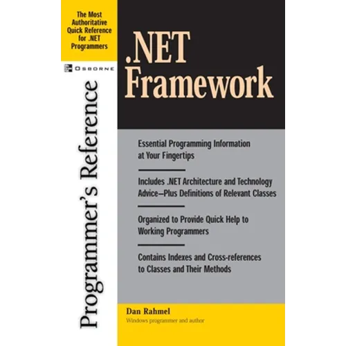 .Net Framework Programmer's Reference - Paperback