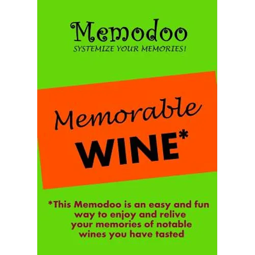 Memodoo Memorable Wine - Paperback