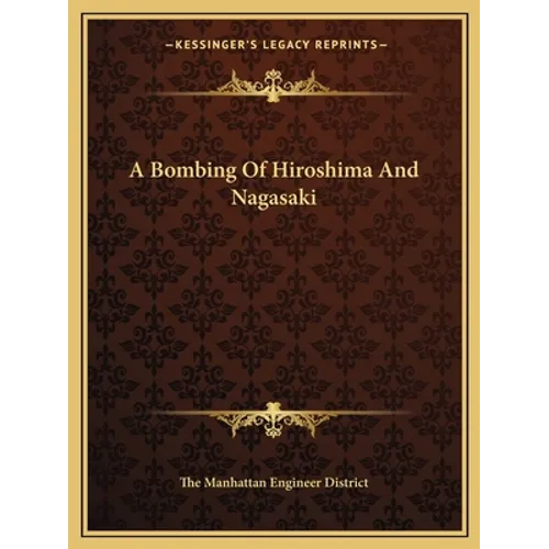 A Bombing Of Hiroshima And Nagasaki
