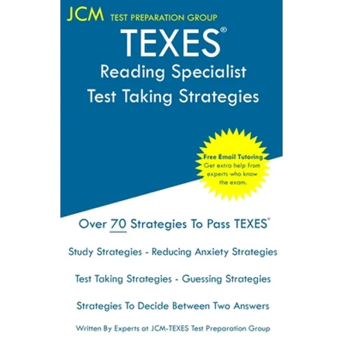TEXES Reading Specialist - Test Taking Strategies - Paperback