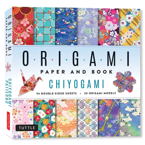 Chiyogami Origami Paper and Book: 20 Easy Models with 96 High Quality Folding Sheets (Double-Sided) - Hardcover