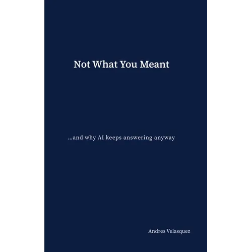 Not What You Meant: ...and why AI keeps answering anyway - Paperback