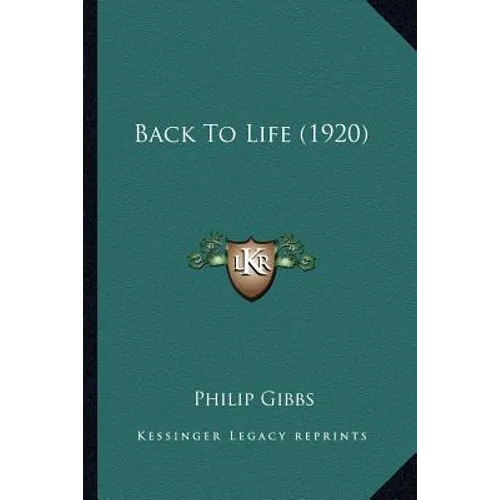 Back To Life (1920) - Paperback