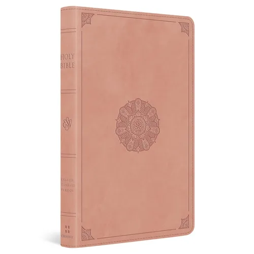 ESV Thinline Bible (Trutone, Blush Rose, Emblem Design) - Imitation Leather