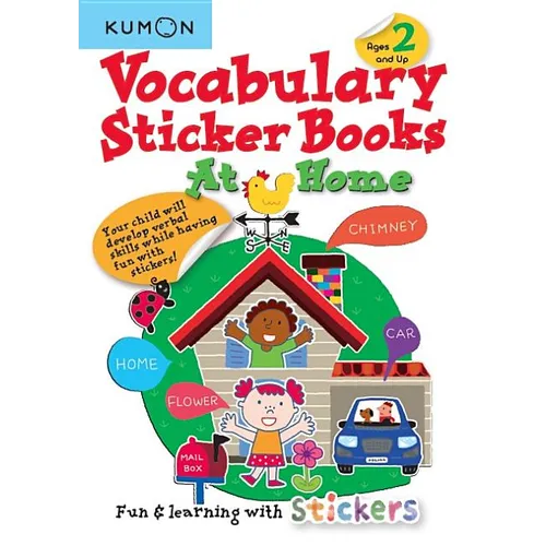 Kumon Vocabulary Sticker Books at Home - Paperback