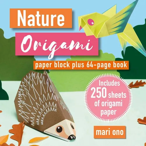 Nature Origami: Paper Block Plus 64-Page Book - Paperback