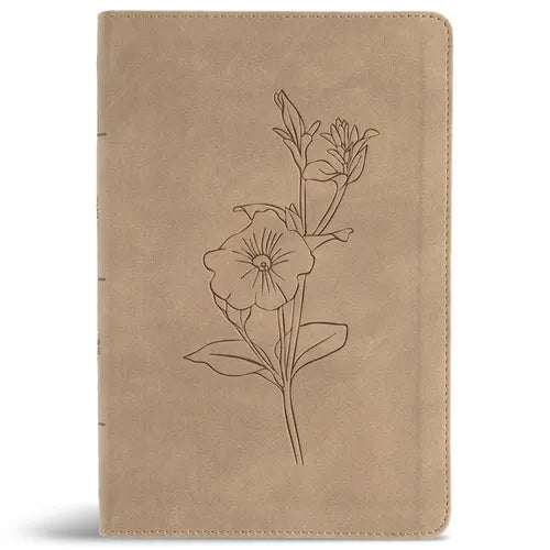 CSB Personal Size Giant Print Bible, Digital Study Edition, Earth Suedesoft Leathertouch - Imitation Leather