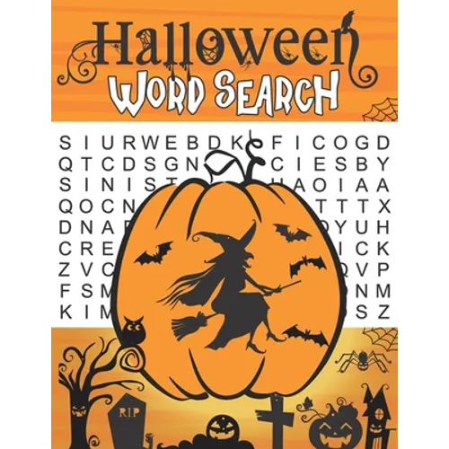 Halloween Word Search: Word Search Book for Adults with 60 Halloween Word Search, Puzzles Activities Gift - Paperback