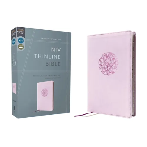 Niv, Thinline Bible, Leathersoft, Purple, Red Letter, Thumb Indexed, Comfort Print - Imitation Leather