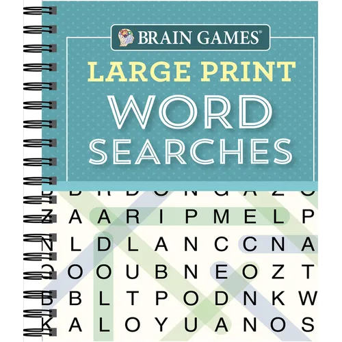 Brain Games - Large Print Word Searches (Teal)