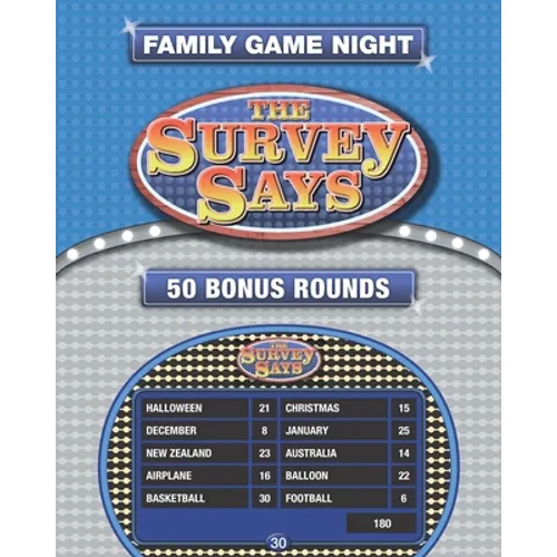 The Survey Says: 50 Fast Money Bonus Rounds in the Style of Family Feud (250 Survey Questions) - Paperback