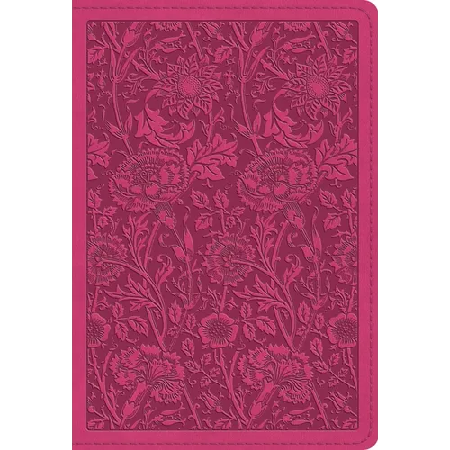 ESV Large Print Compact Bible, Red Letter (Trutone, Berry, Floral Design)