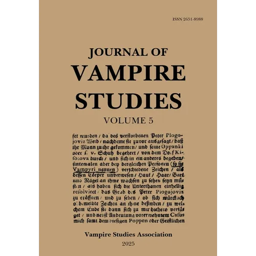 Journal of Vampire Studies: Vol. 5 (2025) - Paperback