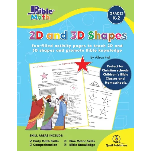 Bible Math 2D and 3D Shapes: 2D and 3D Shapes - Paperback