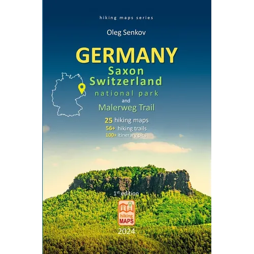 GERMANY, Saxony Switzerland National Park and Malerweg Trail, hiking maps - Paperback