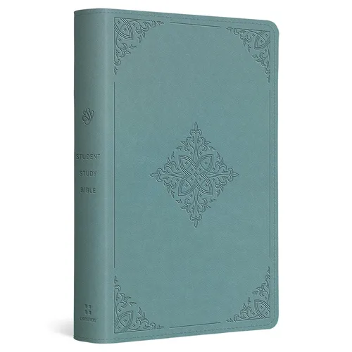 ESV Student Study Bible (Trutone, Paris Sky, Fleur-De-Lis Design) - Imitation Leather