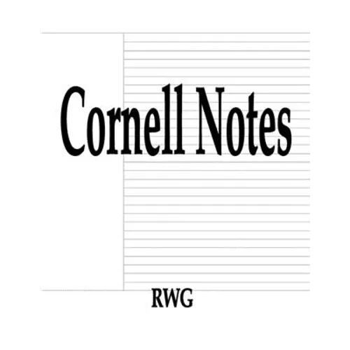 Cornell Notes: 100 Pages 8.5