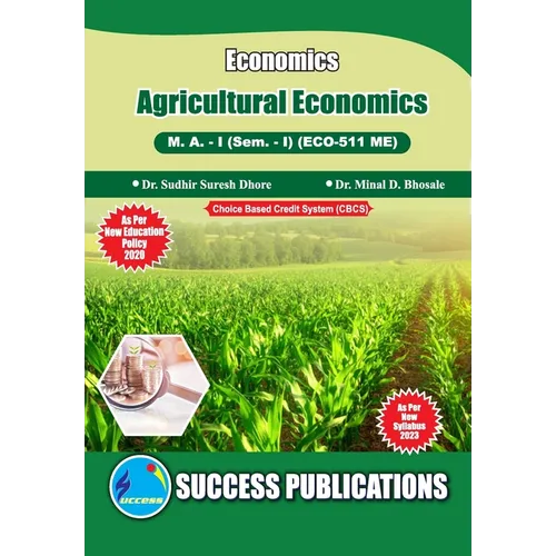 Agricultural Economcis, First Year, M.A, Sem-I-English - Paperback