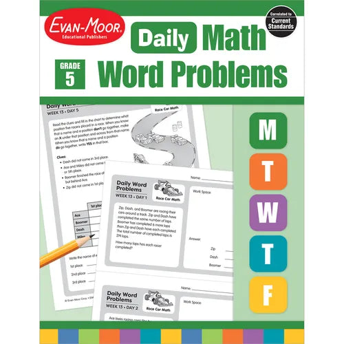 Daily Word Problems, Grade 5 - Paperback