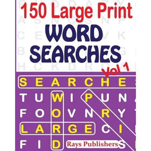 150 Large Print Word Searches Vol 1 - Paperback