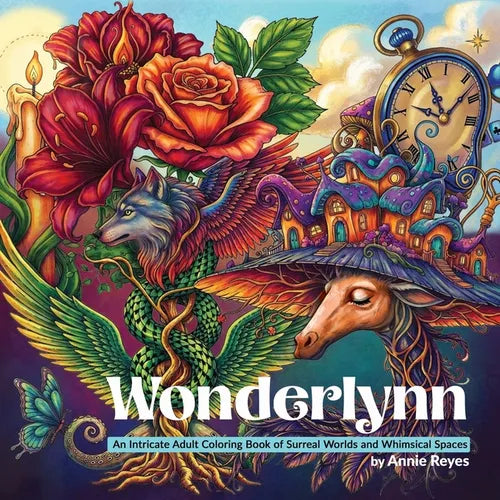 Wonderlynn. An Intricate Adult Coloring Book of Surreal Worlds and Whimsical Spaces - Paperback