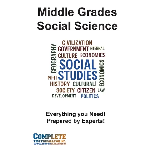 Middle Grades Social Science Skill Practice: Practice Test Questions for US History, World History, Geography, Civics, and Economics - Paperback