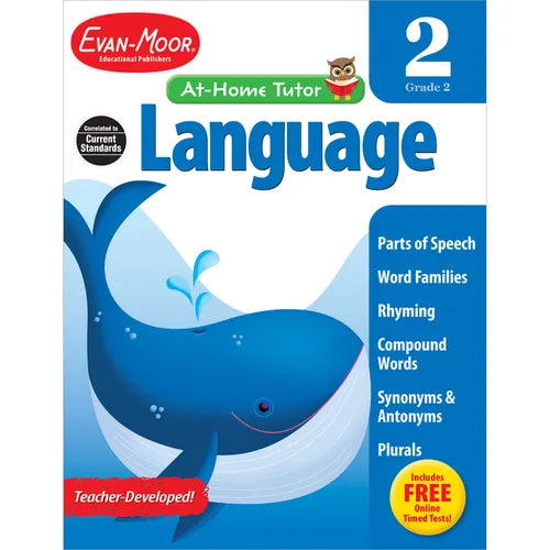 At Home Tutor Language, Grade 2 - Paperback