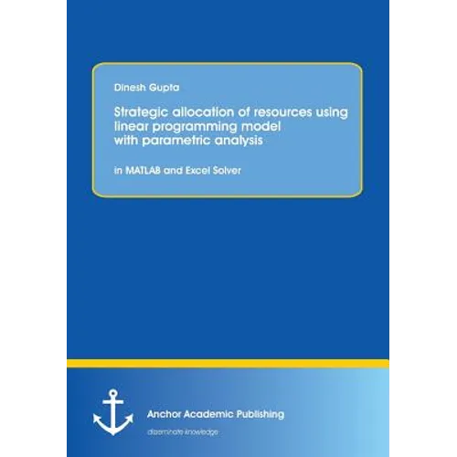 Strategic allocation of resources using linear programming model with parametric analysis: in MATLAB and Excel Solver: STRATEGIC ALLOCATION OF RESOURC - Paperback