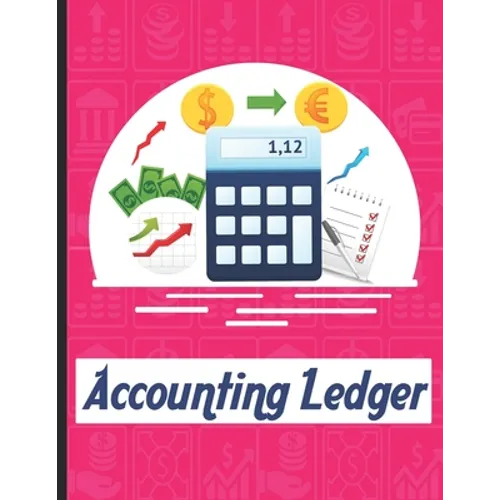 accounting ledgers: for bookkeeping Accounting General Ledge, sustained and long lasting tracking and record keeping Size:8.5