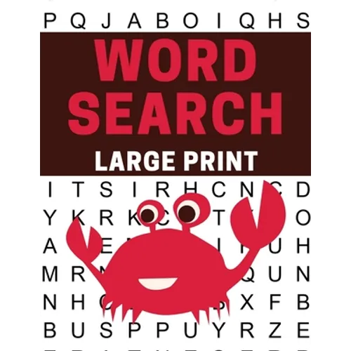 Large Print Word Search: Large Print Adult Word Search Books - Paperback