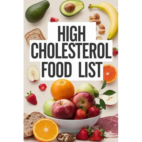 High Cholesterol Food List - Paperback