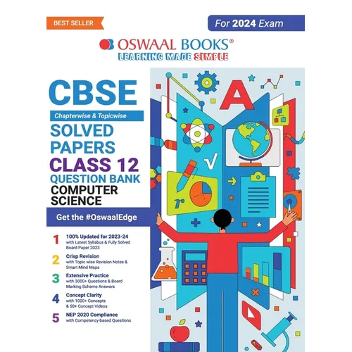 Oswaal CBSE Class 12 Computer Science Question Bank 2023-24 Book - Paperback