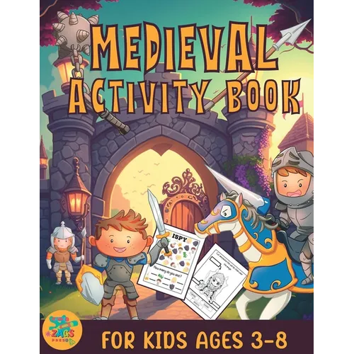 Medieval activity book for kids ages 3-8: medieval knights themed gift for kids ages 3 and up - Paperback