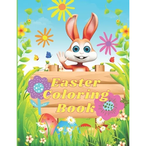 Easter Coloring Book: LARGE 8.5
