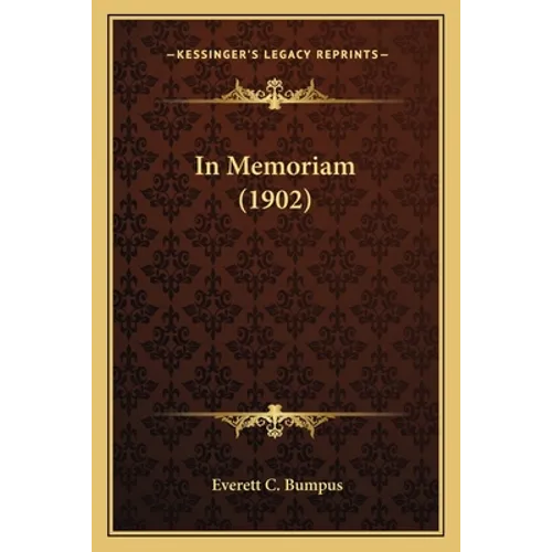 In Memoriam (1902) - Paperback