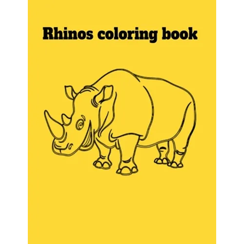 Rhinos coloring book - Paperback