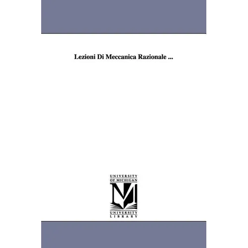 Lezioni Di Meccanica Razionale ... - Paperback