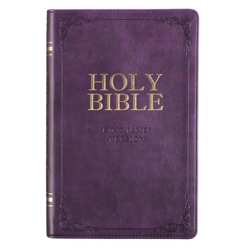 KJV Bible Deluxe Gift (Faux Leather, Purple) - Imitation Leather