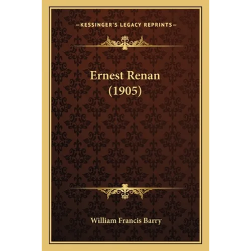 Ernest Renan (1905) - Paperback