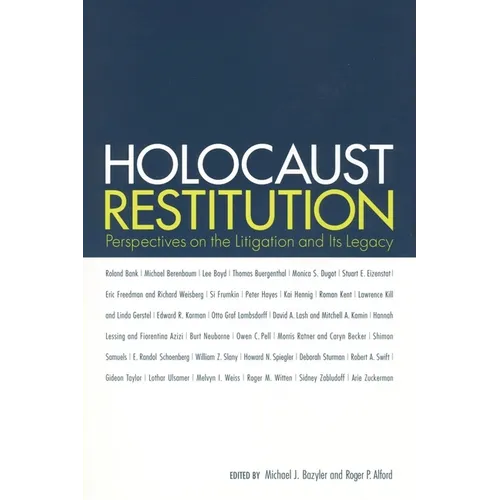 Holocaust Restitution: Perspectives on the Litigation and Its Legacy - Paperback