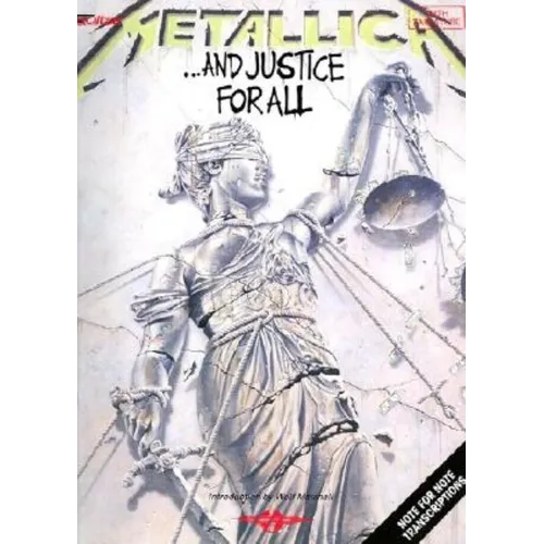 Metallica ...and Justice for All Guitar Tablature Songbook with Authentic Transcriptions Play It Like It Is Sheet Music for Electric Guitar Includes 9 - Paperback