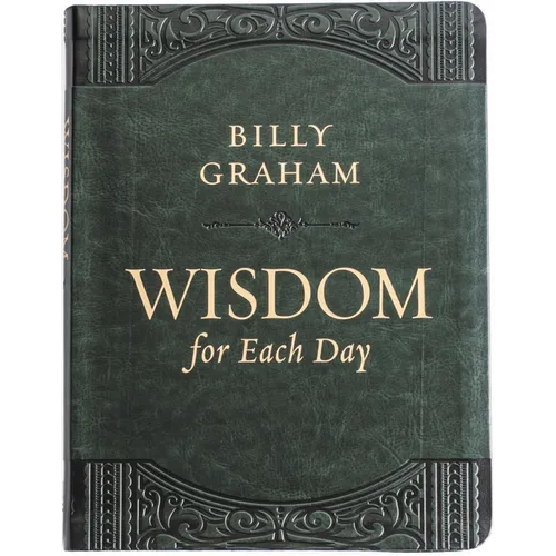 Wisdom for Each Day (Large Text Leathersoft): Daily Devotions to Guide Your Life and Grow Your Faith (a 365-Day Devotional) - The Perfect Father's Day - Imitation Leather