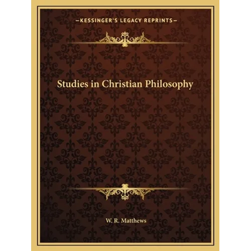 Studies in Christian Philosophy - Paperback